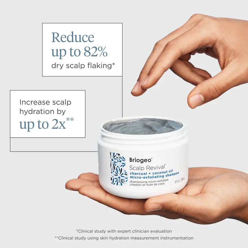 Briogeo Scalp Revival Charcoal + Coconut Oil  Micro-Exfoliating Shampoo Jumbo, 32oz