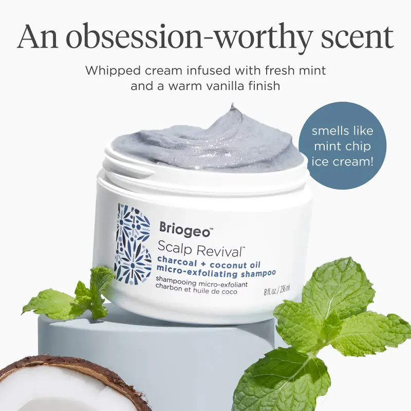 Briogeo Scalp Revival Charcoal + Coconut Oil  Micro-Exfoliating Shampoo Jumbo, 32oz