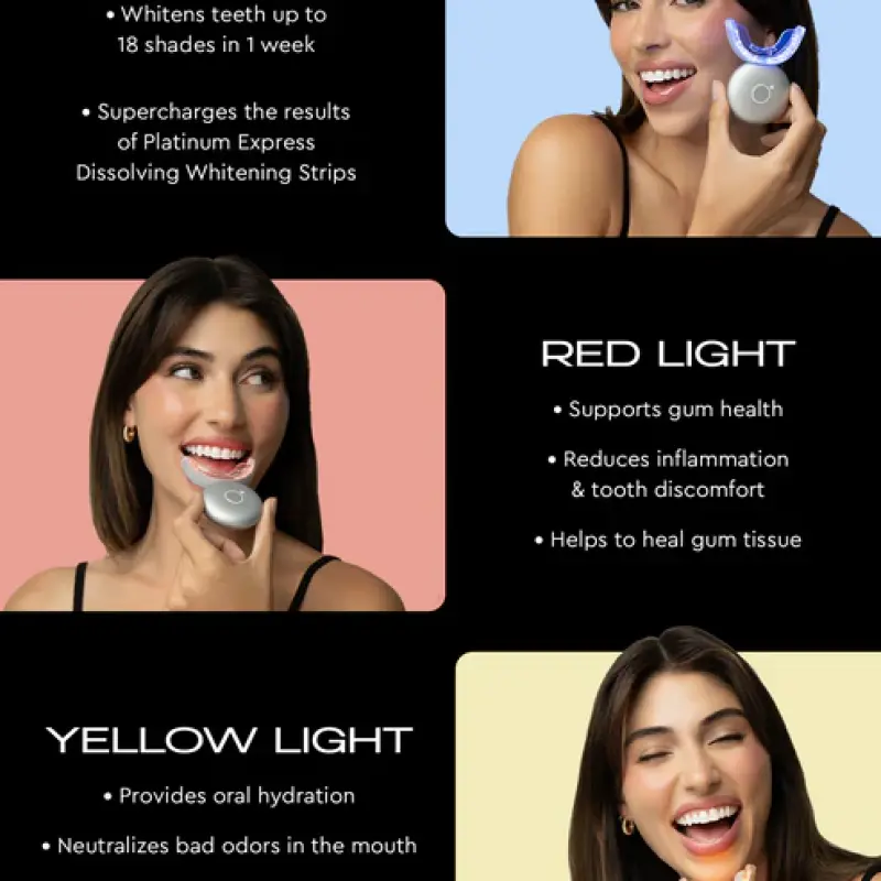 MOON ORAL BEAUTY Platinum Pro Glow Teeth Whitening Device