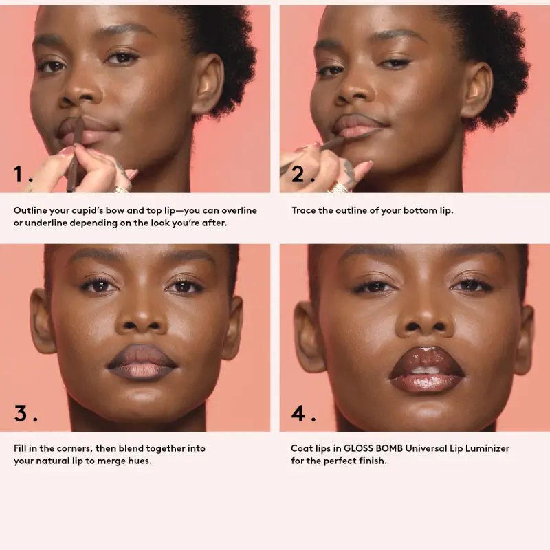 Fenty Beauty Chocolate Cherriez 2-Piece Lip Set + Pouch