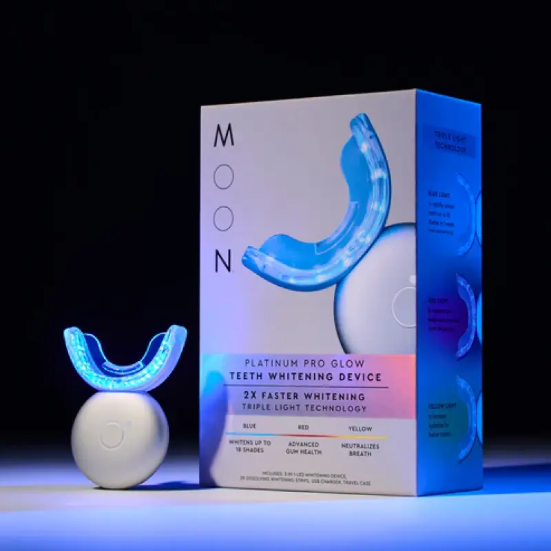 MOON ORAL BEAUTY Platinum Pro Glow Teeth Whitening Device