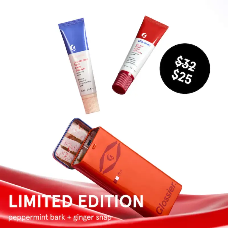Glossier  Sugar + Spice Balm Dotcom Lip Balm Duo
