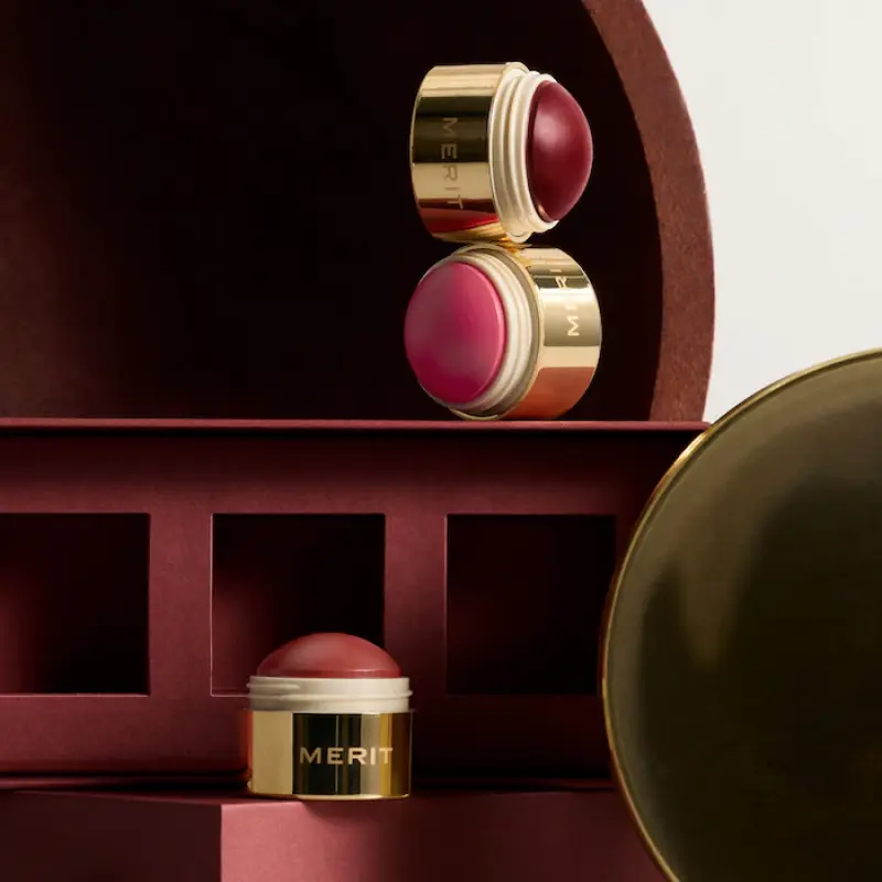 MERIT  The Mini Flush Blush Balm Trio