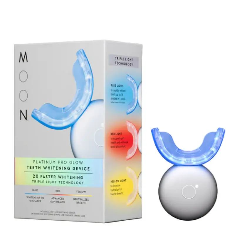 MOON ORAL BEAUTY Platinum Pro Glow Teeth Whitening Device