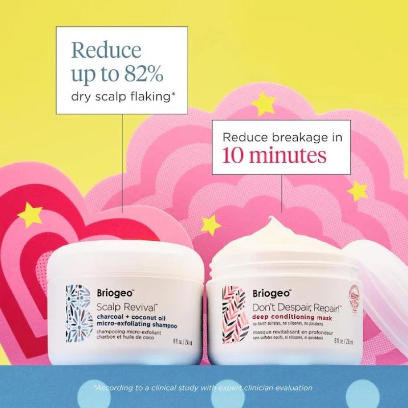 Briogeo Ultimate Hair Heroes Scalp Scrub Shampoo and Deep Conditioning Mask Value Set